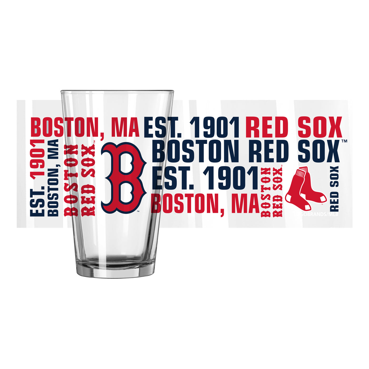 Boston Red Sox 16oz Spirit Pint Glass