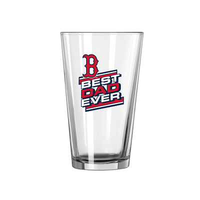 Boston Red Sox Best Dad 16oz Pint Glass - Logo Brands