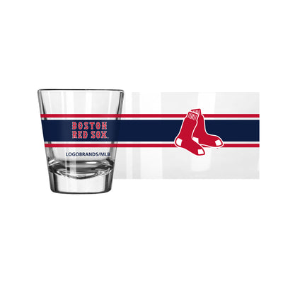 Boston Red Sox 2oz Stripe Shot Glass
