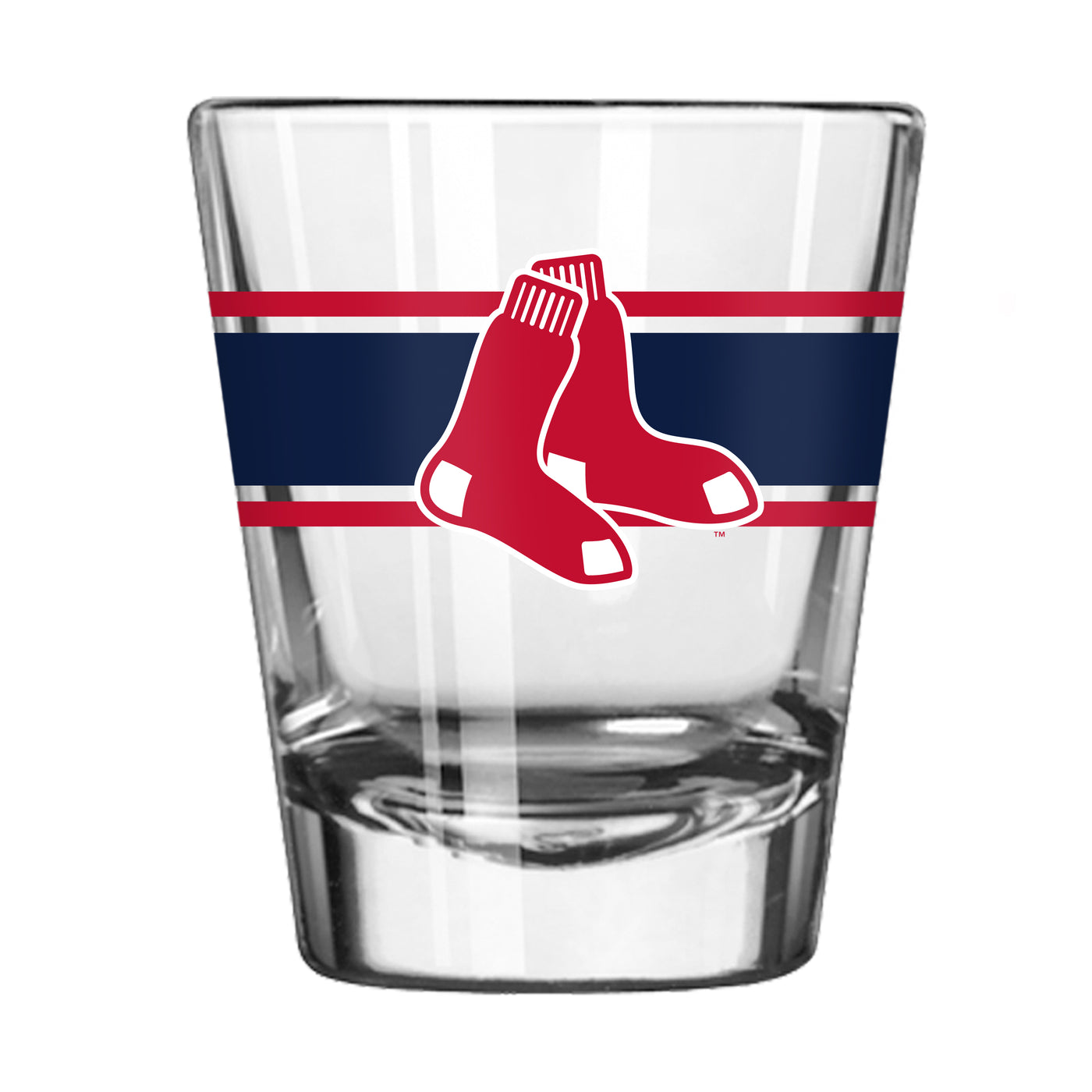 Boston Red Sox 2oz Stripe Shot Glass