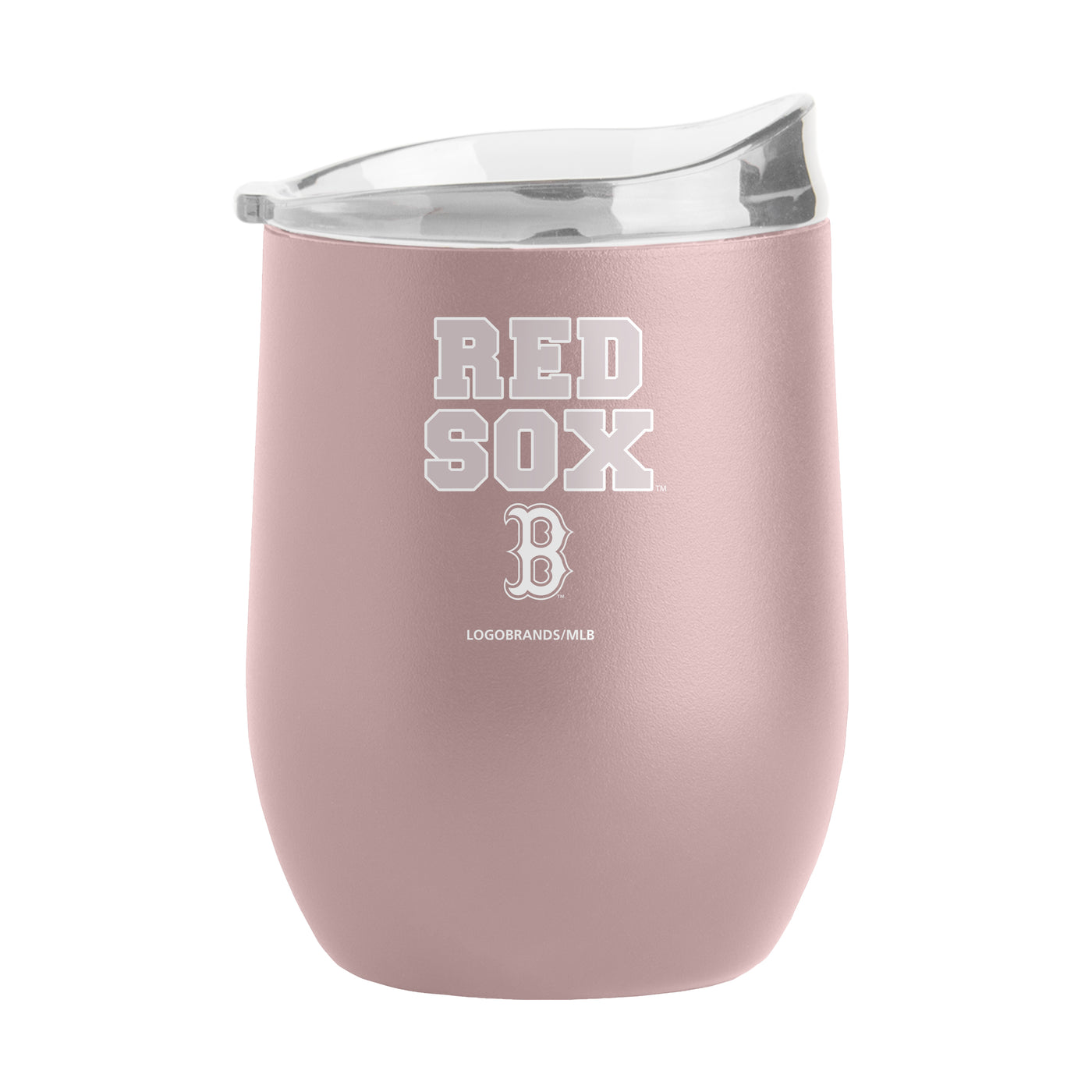 Boston Red Sox 16oz Stencil Powder Coat Curved Beverage