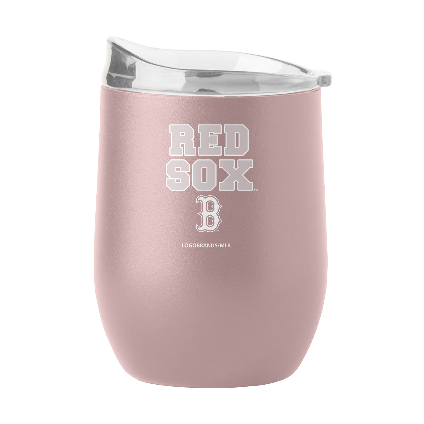Boston Red Sox 16oz Stencil Powder Coat Curved Beverage