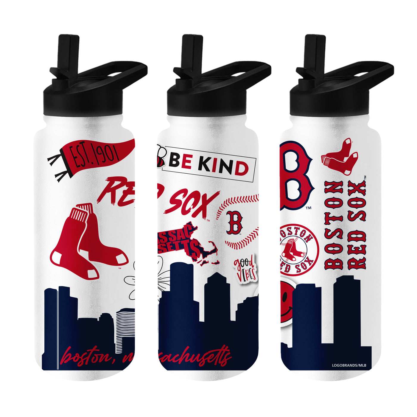 Boston Red Sox 34oz Native Quencher Bottle