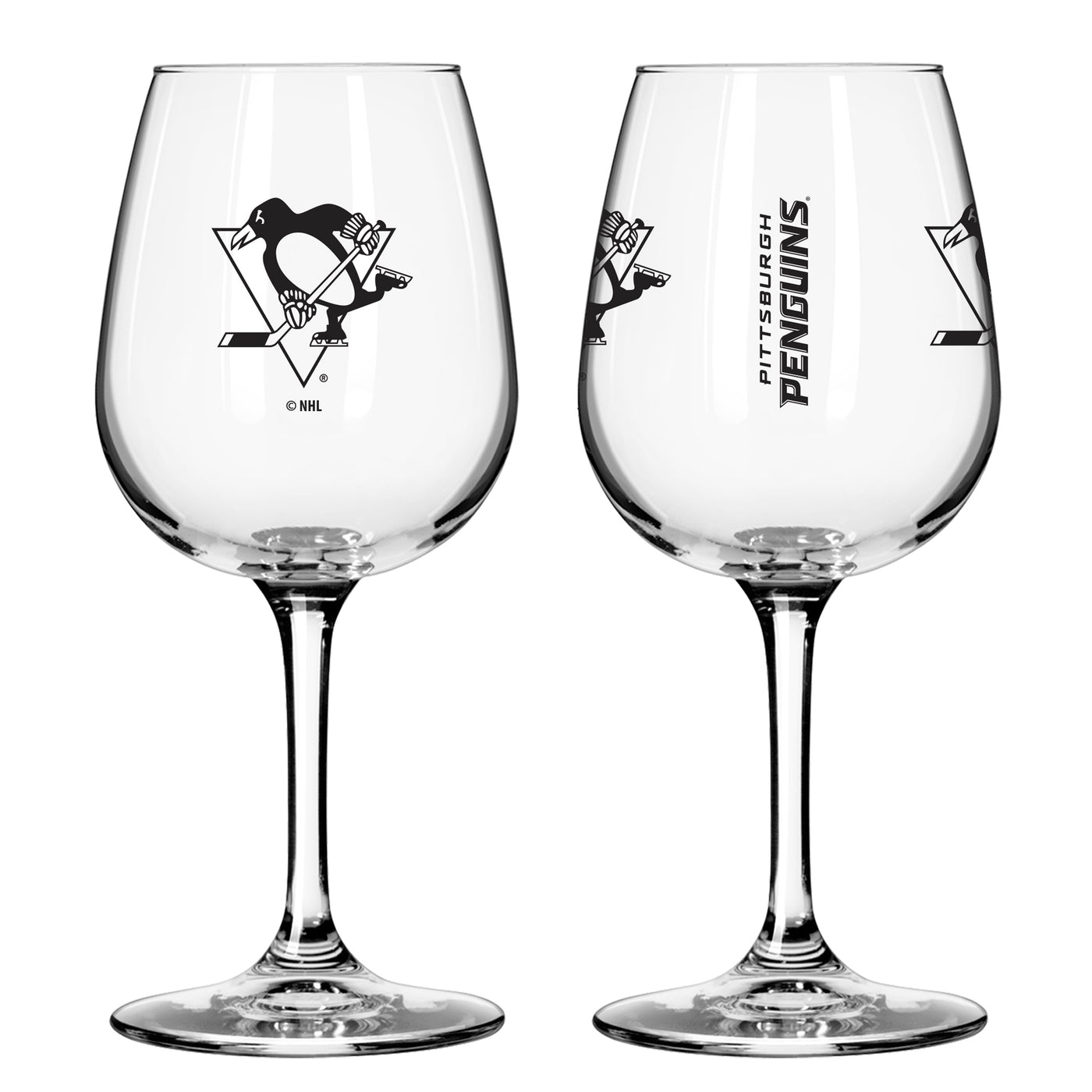 Pittsburgh Penguins 12oz Gameday Stemmed Wine Glass
