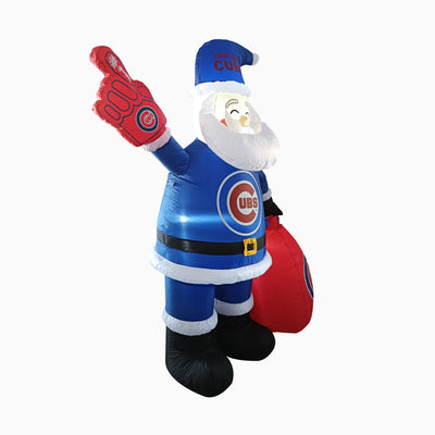 Chicago Cubs Santa Claus Yard Inflatable - Logo Brands