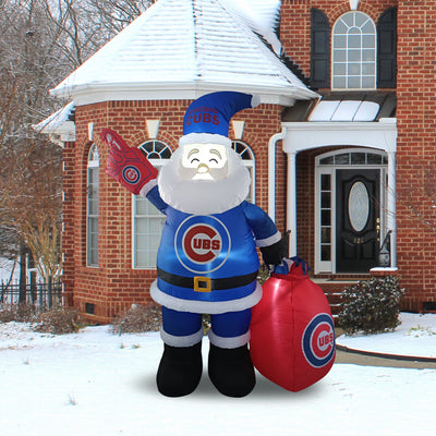 Chicago Cubs Santa Claus Yard Inflatable