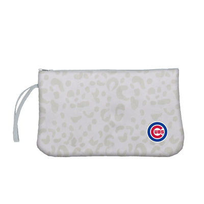 Chicago Cubs Leopard Print Wristlet - Logo Brands