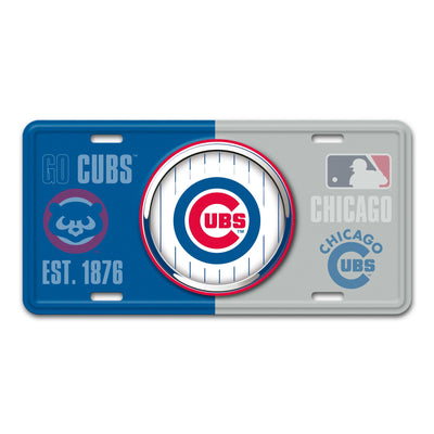 MLB - Chicago Cubs Embossed Metal License Plate
