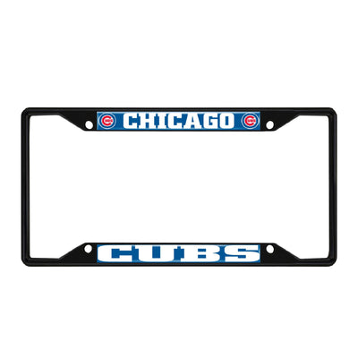 MLB - Chicago Cubs Black License Plate Frame