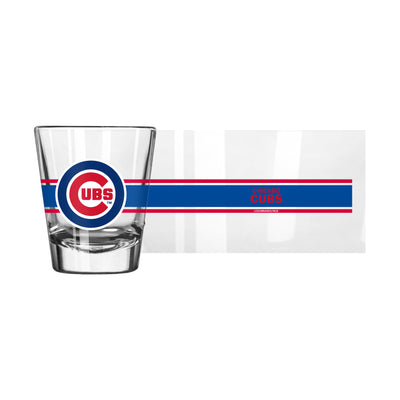 Chicago Cubs 2oz Stripe Shot Glass