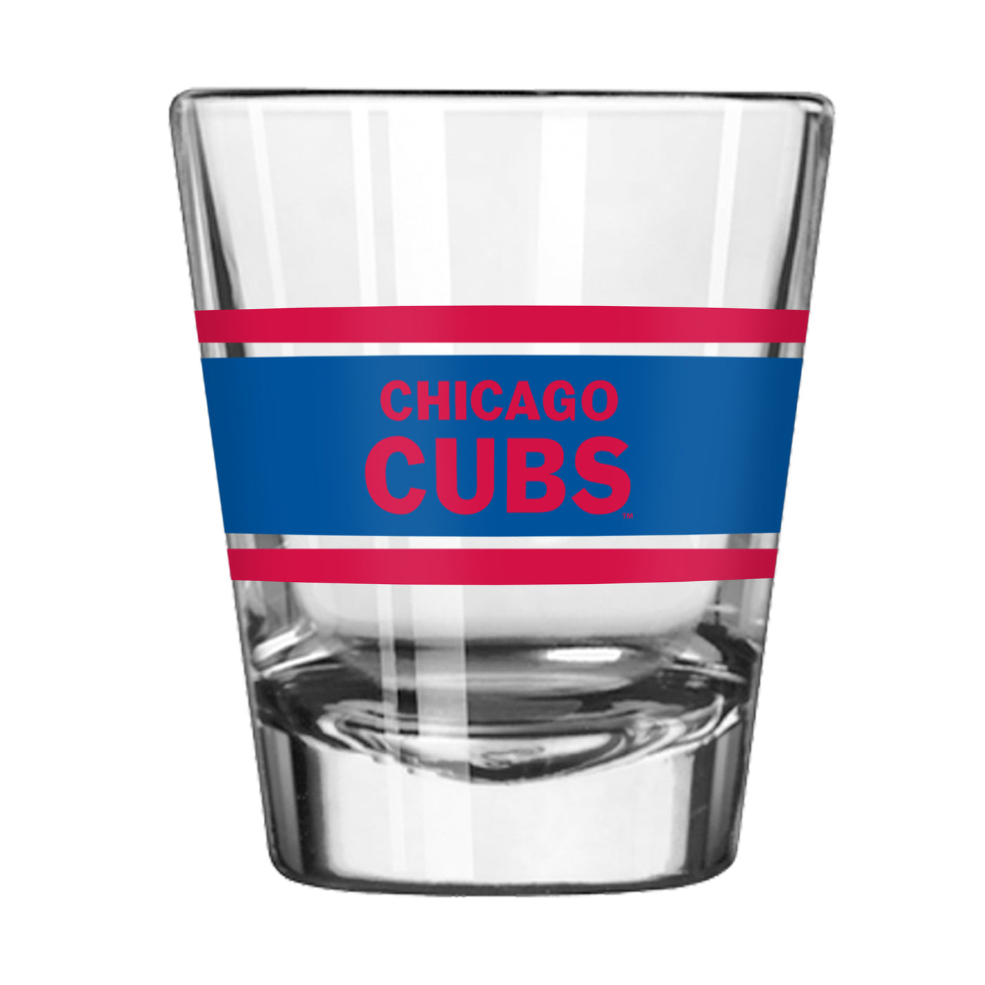 Chicago Cubs 2oz Stripe Shot Glass