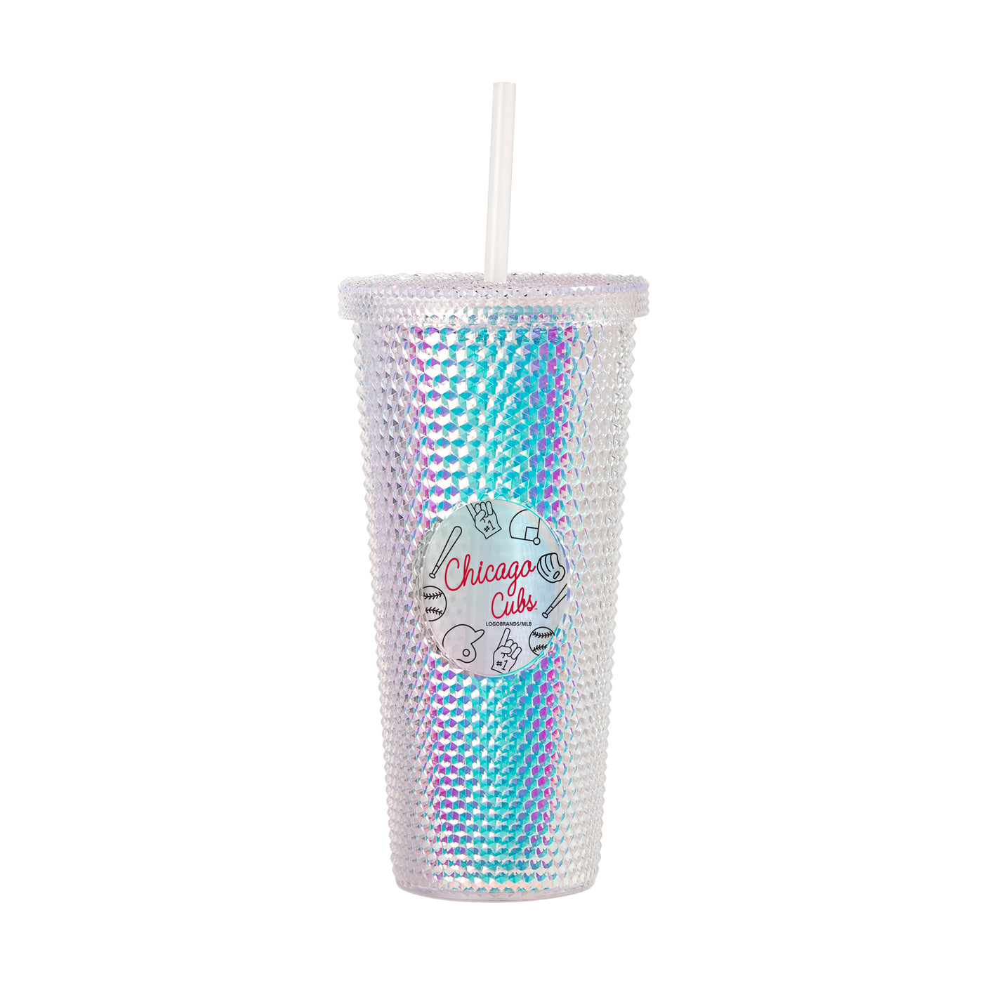 Chicago Cubs 24oz Playmaker Iridescent Stud Tumbler