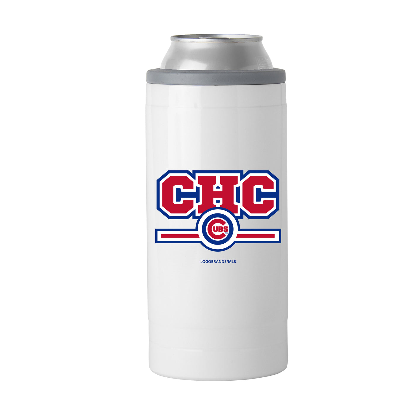 Chicago Cubs Letterman 12 oz Slim Can Coolie