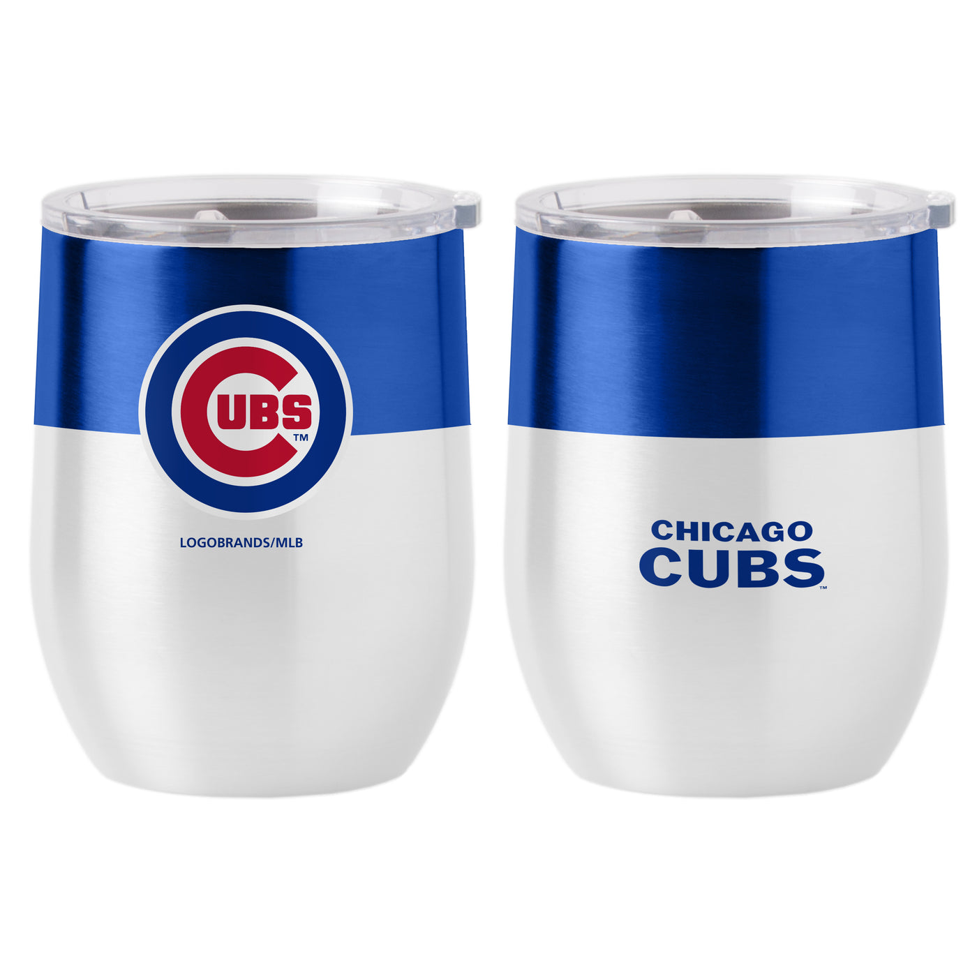 Chicago Cubs 16oz Colorblock Stainless Curved Beverage - Logo Brands