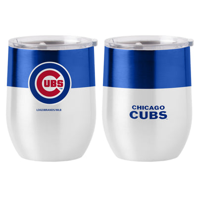 Chicago Cubs 16oz Colorblock Stainless Curved Beverage - Logo Brands