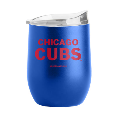 Chicago Cubs 16oz Flipside Powder Coat Curved Beverage - Logo Brands