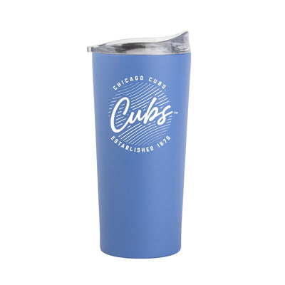 Chicago Cubs 20oz Retro Script Arctic Powder Coat Tumbler