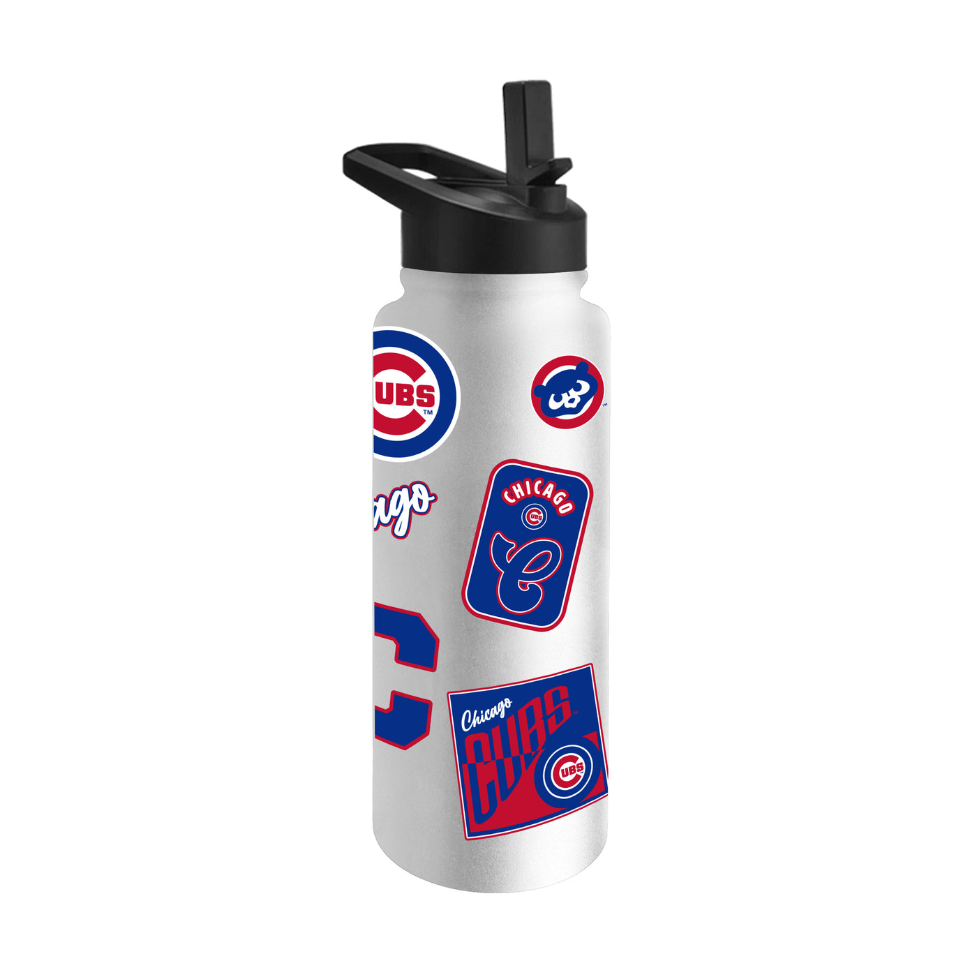 Chicago Cubs 34oz White Dreamweave Quencher Bottle