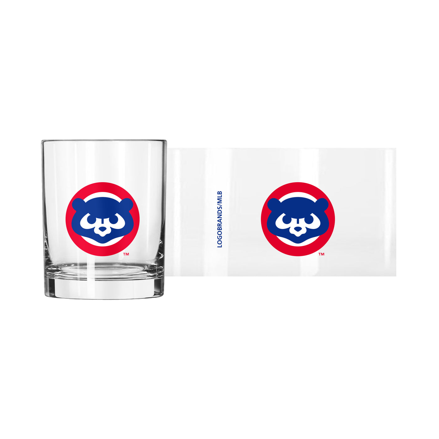 Chicago Cubs 1984 Cub Face 14oz Rocks Glass