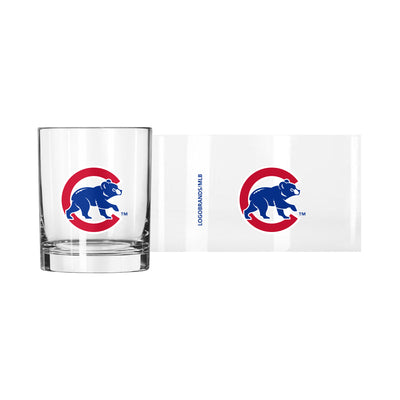 Chicago Cubs Walking Bear 14oz Rocks Glass