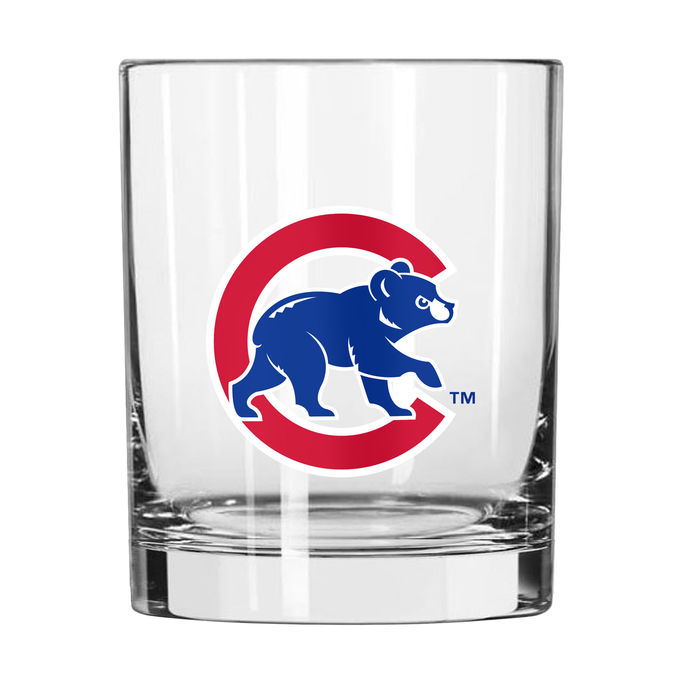 Chicago Cubs Walking Bear 14oz Rocks Glass