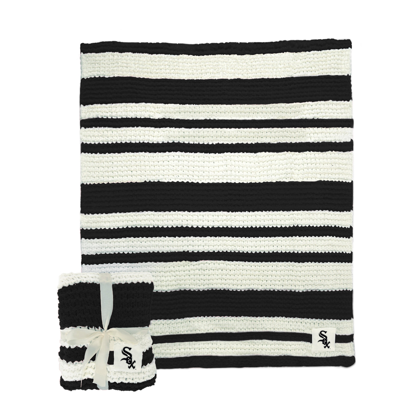 Chicago White Sox Cable Knit Throw 50x60