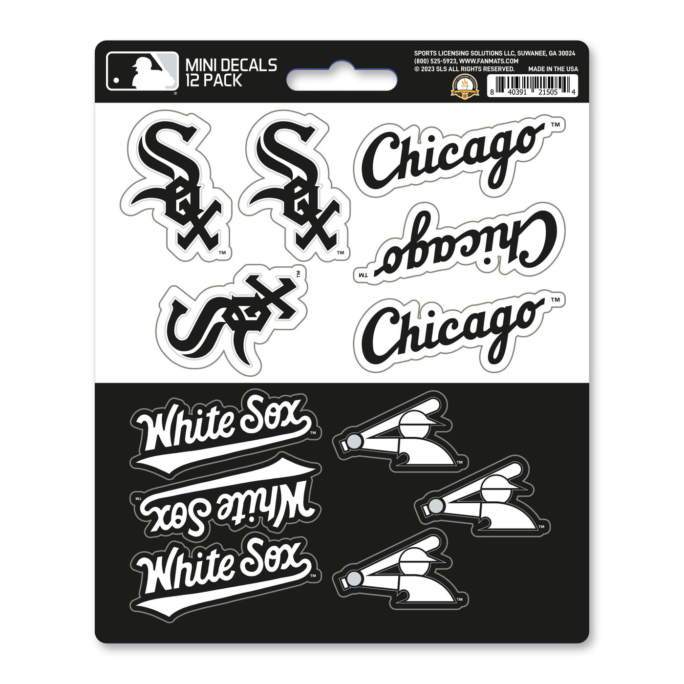 MLB - Chicago White Sox Mini Decal 12-pk
