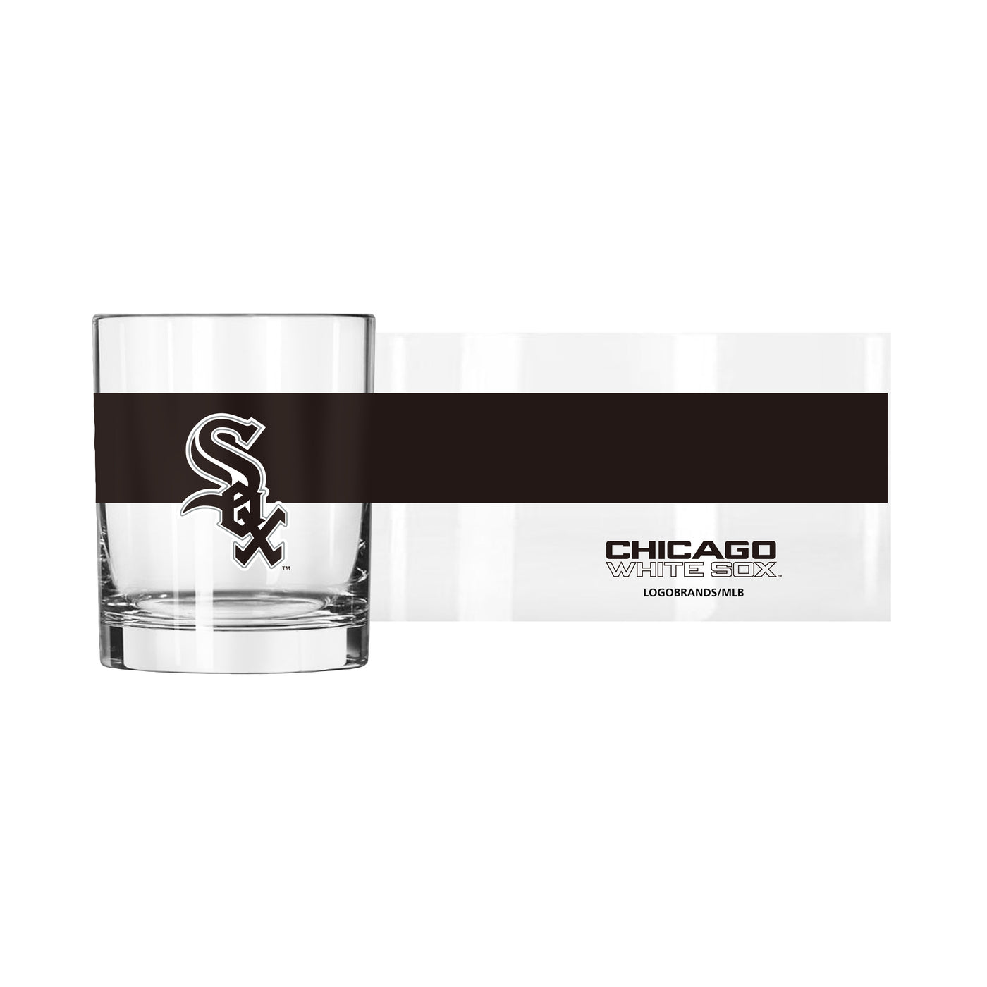Chicago White Sox 14oz Colorblock Rocks Glass