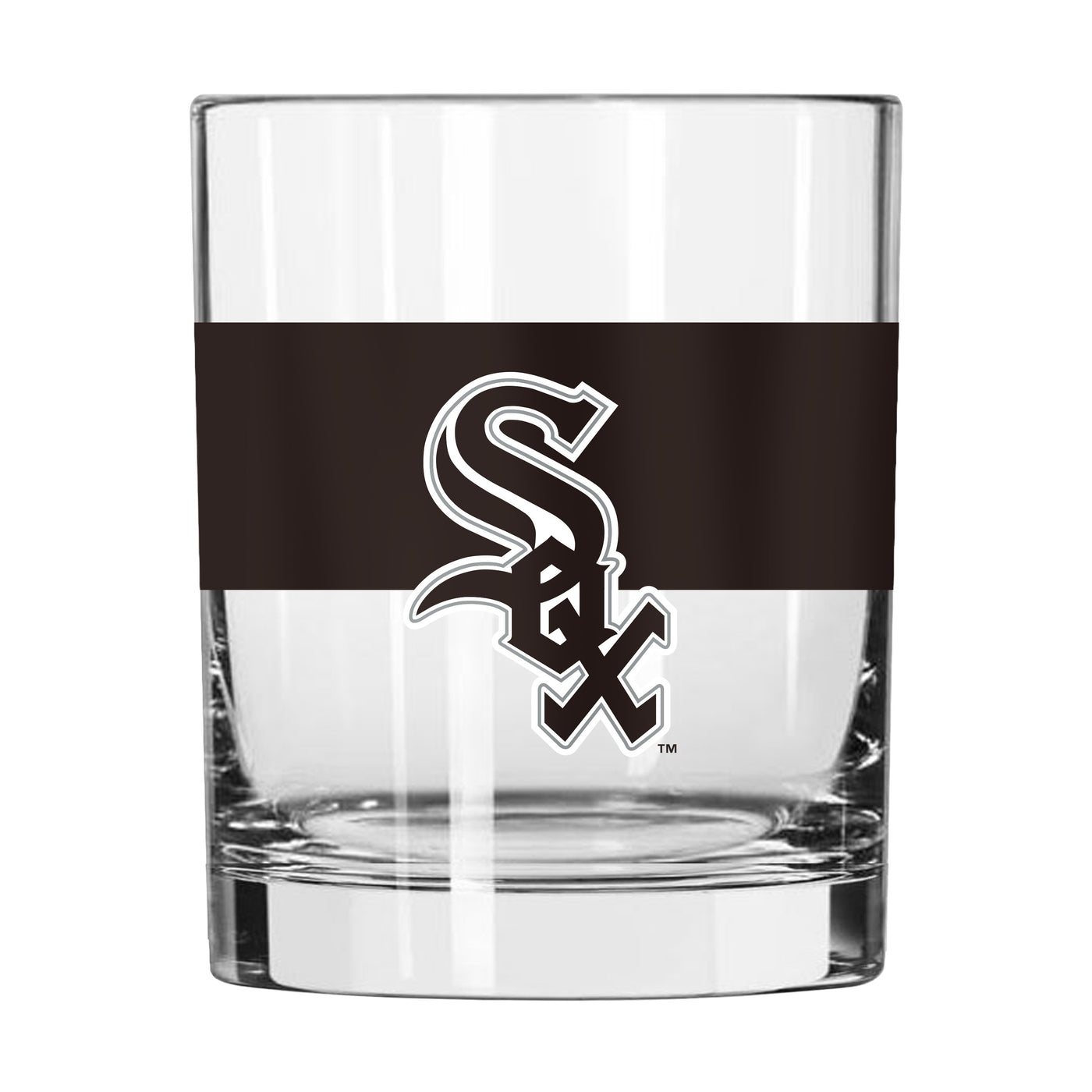 Chicago White Sox 14oz Colorblock Rocks Glass
