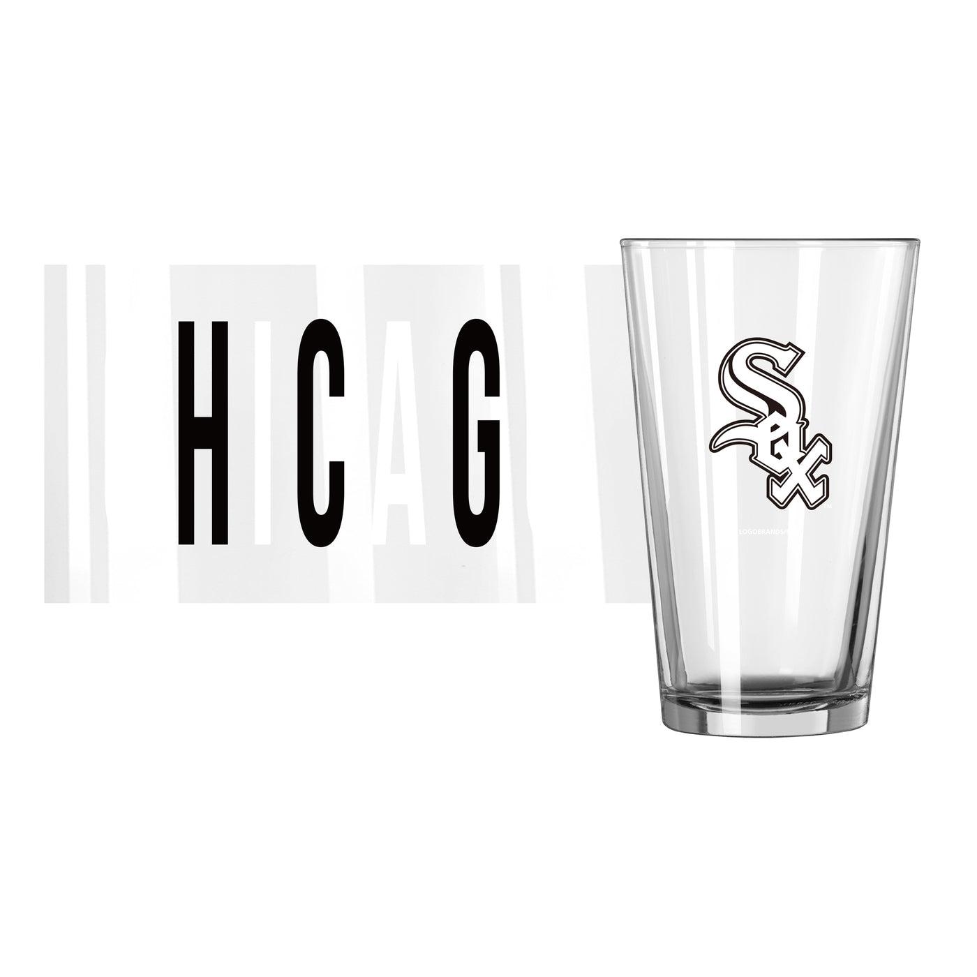 Chicago White Sox 16oz Overtime Pint Glass - Logo Brands