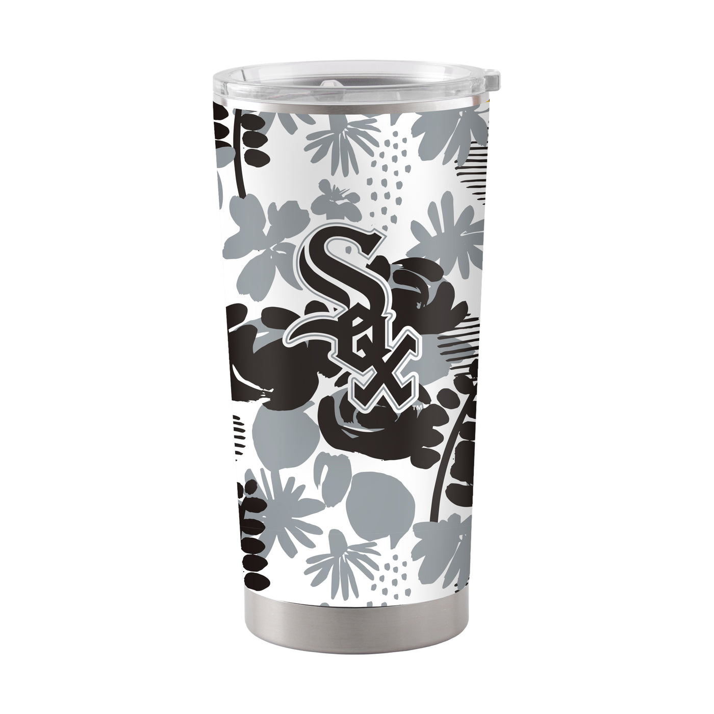 Chicago White Sox 20oz Floral Stainless Steel Tumbler