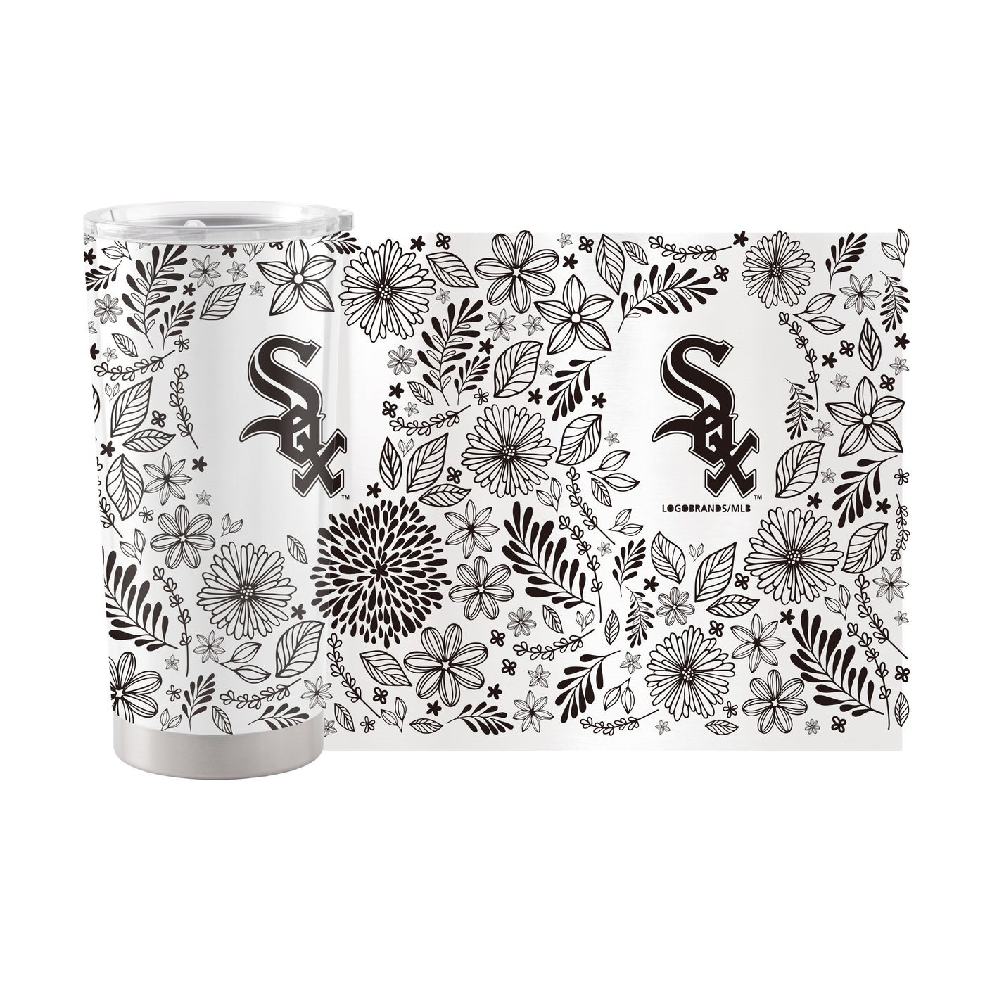 Chicago White Sox 20oz Botanical Stainless Steel Tumbler