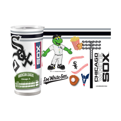 Chicago White Sox 20oz Native Stainless Steel Tumbler - Logo Brands