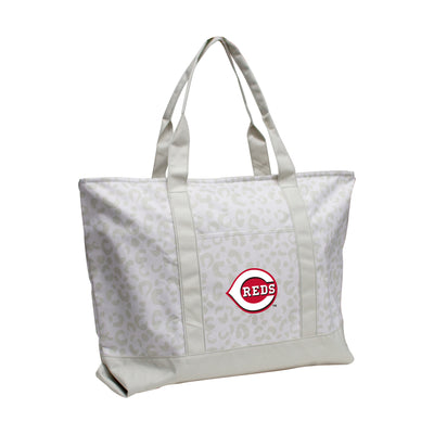 Cincinnati Reds Leopard Pattern Tote - Logo Brands