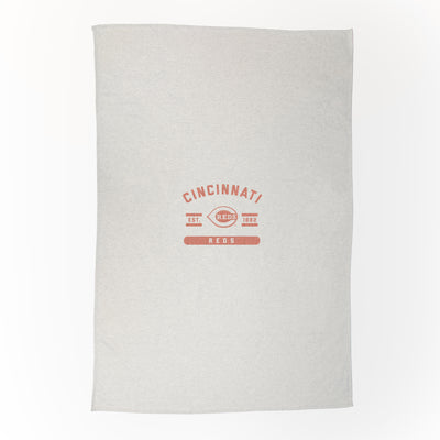 Cincinnati Reds Oatmeal Sweatshirt Blanket - Logo Brands