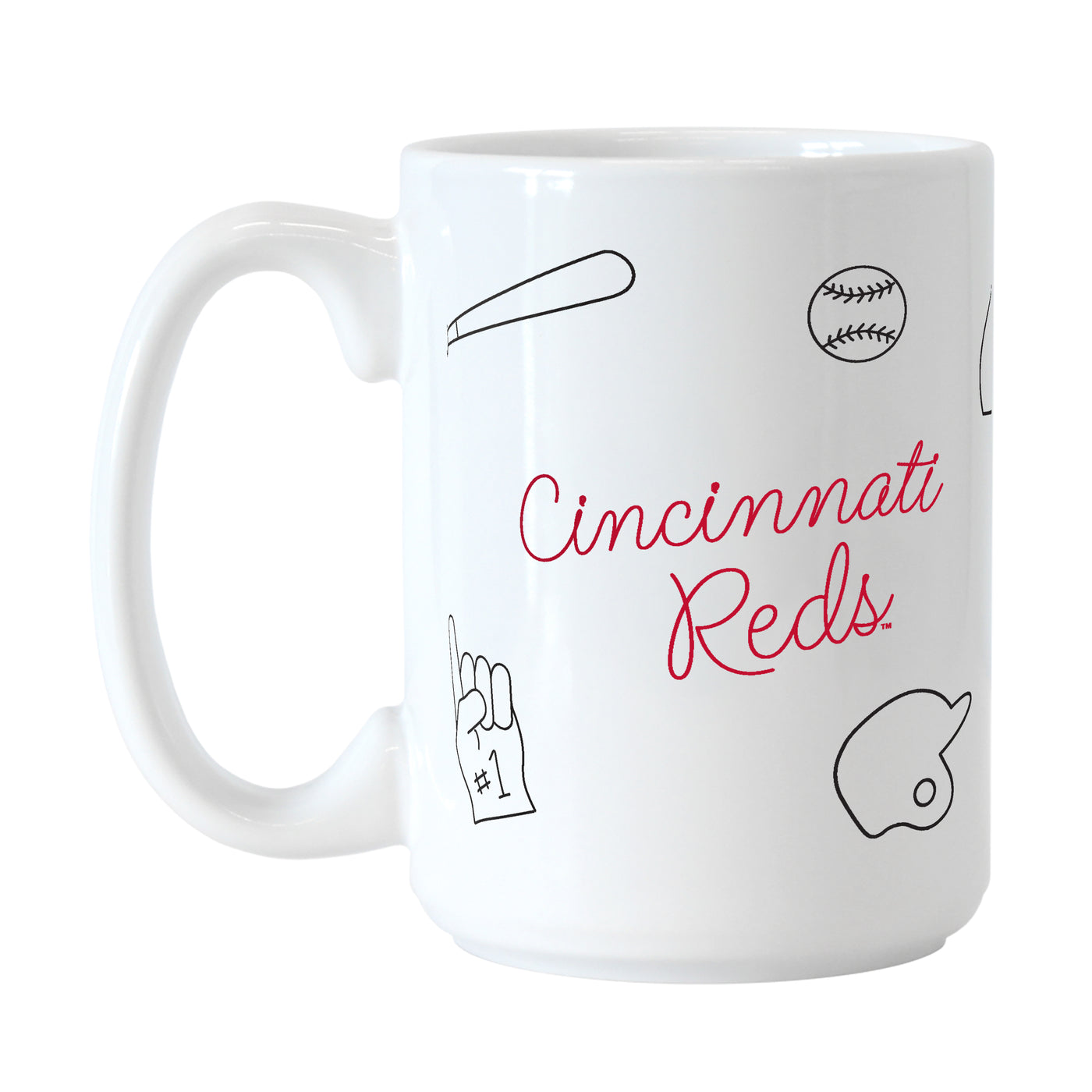 Cincinnati Reds 15oz Playmaker Sublimated Mug