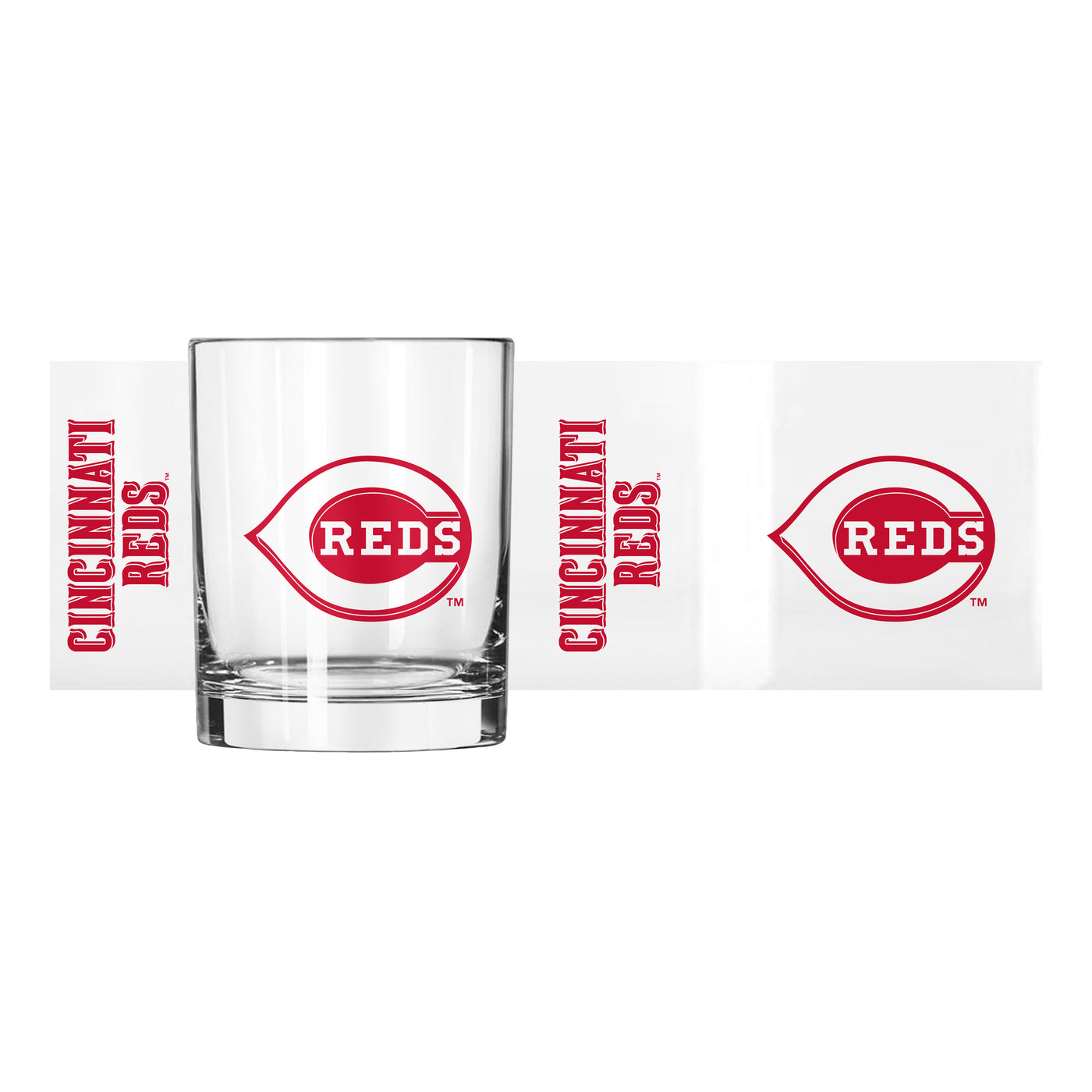 Cincinnati Reds 14oz Gameday Rocks Glass