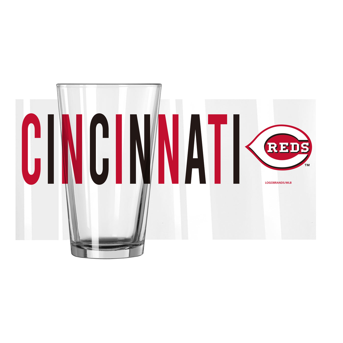 Cincinnati Reds 16oz Overtime Pint Glass