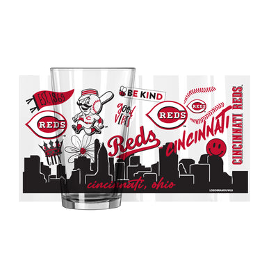 Cincinnati Reds 16oz Native Pint Glass