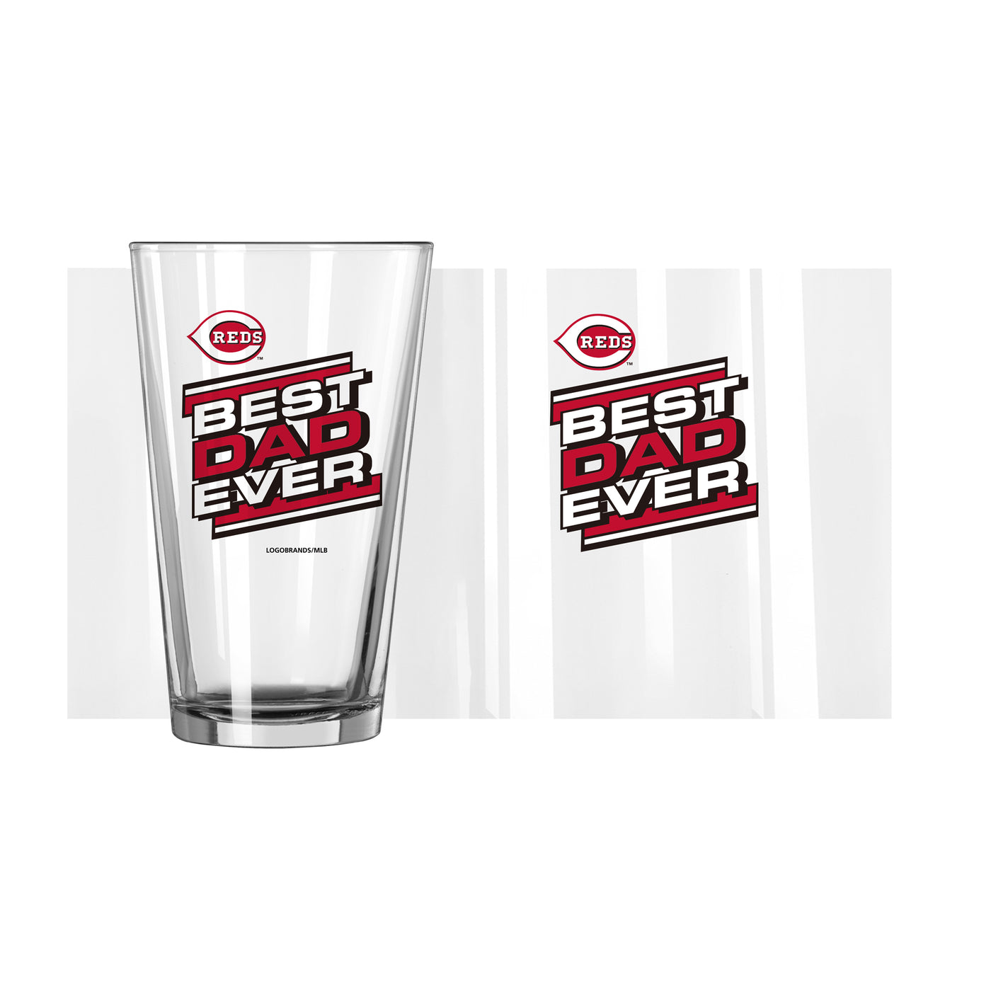 Cincinnati Reds 16oz Best Dad Ever Pint Glass