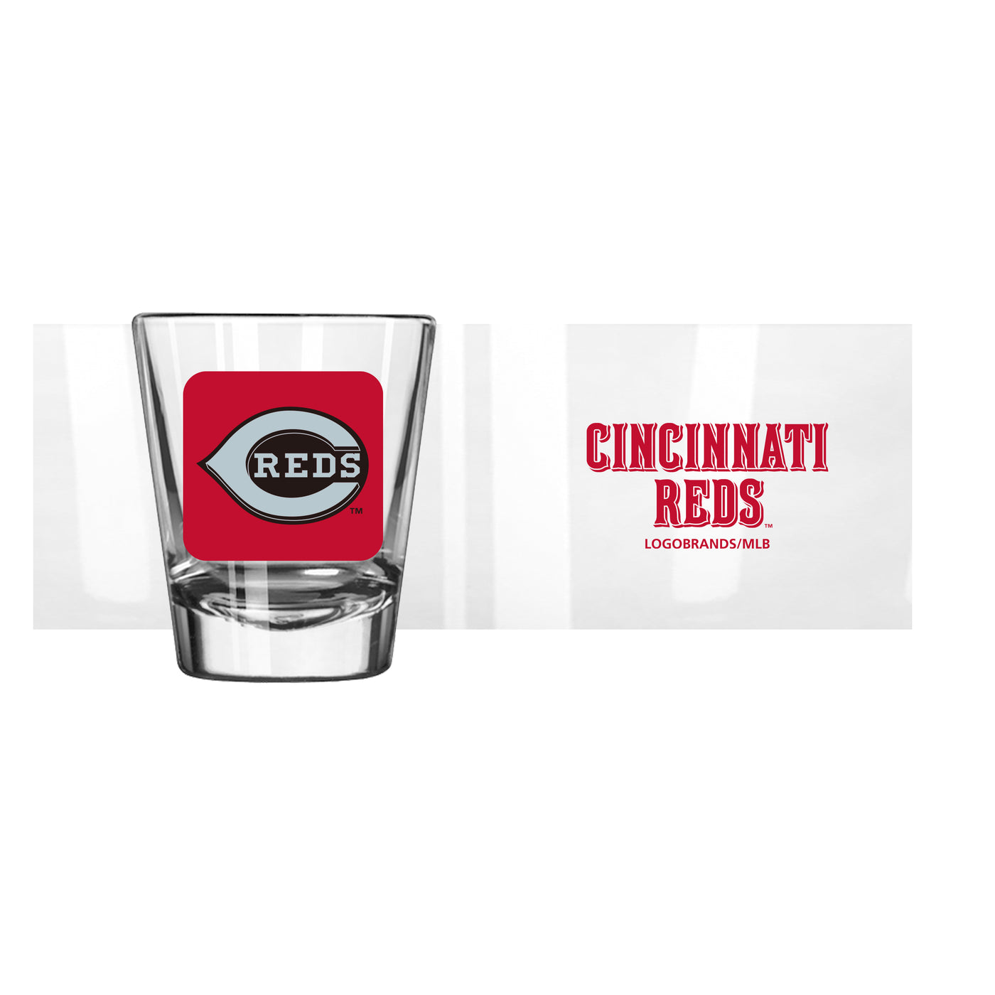 Cincinnati Reds 2oz Cube Shot Glass