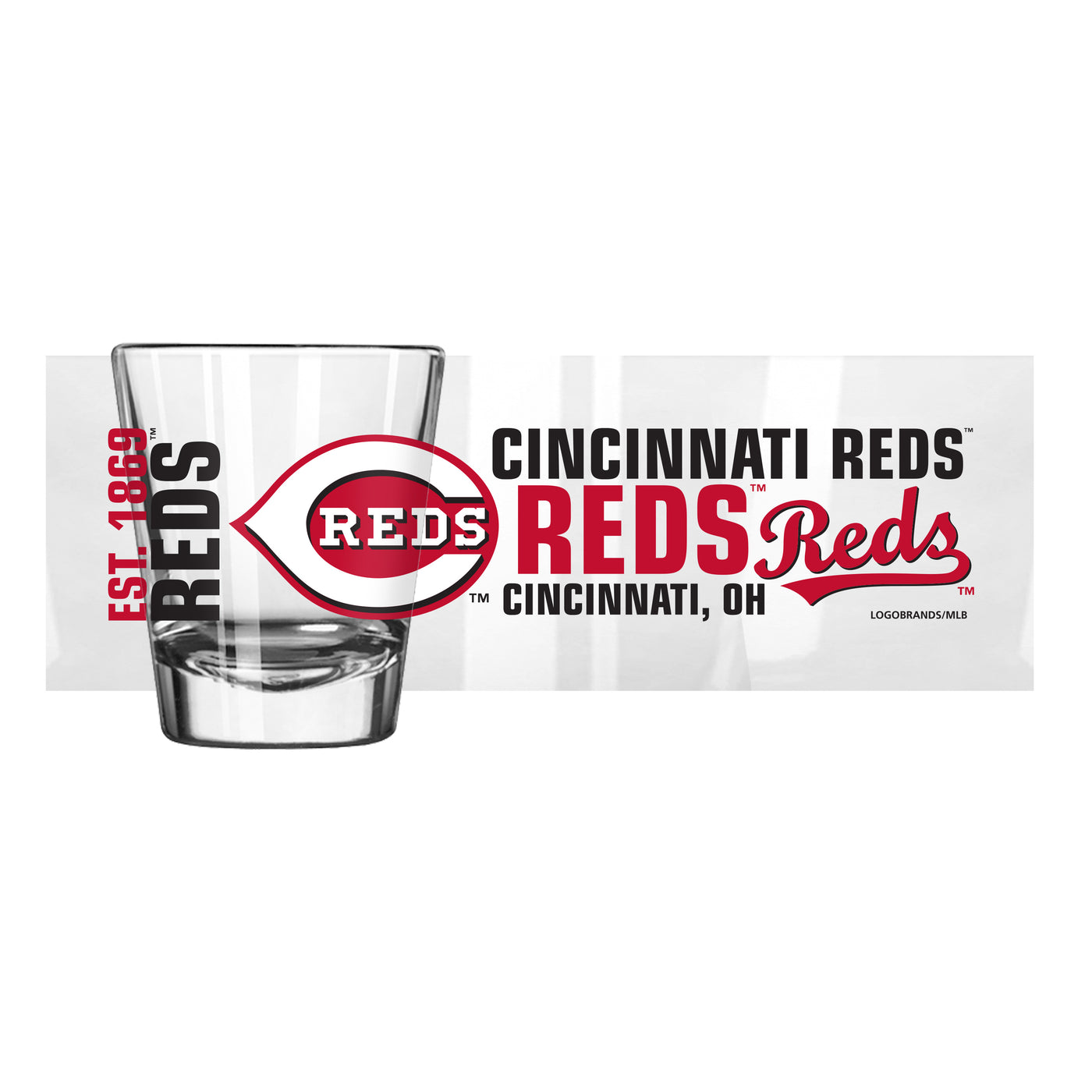 Cincinnati Reds 2oz Spirit Shot Glass
