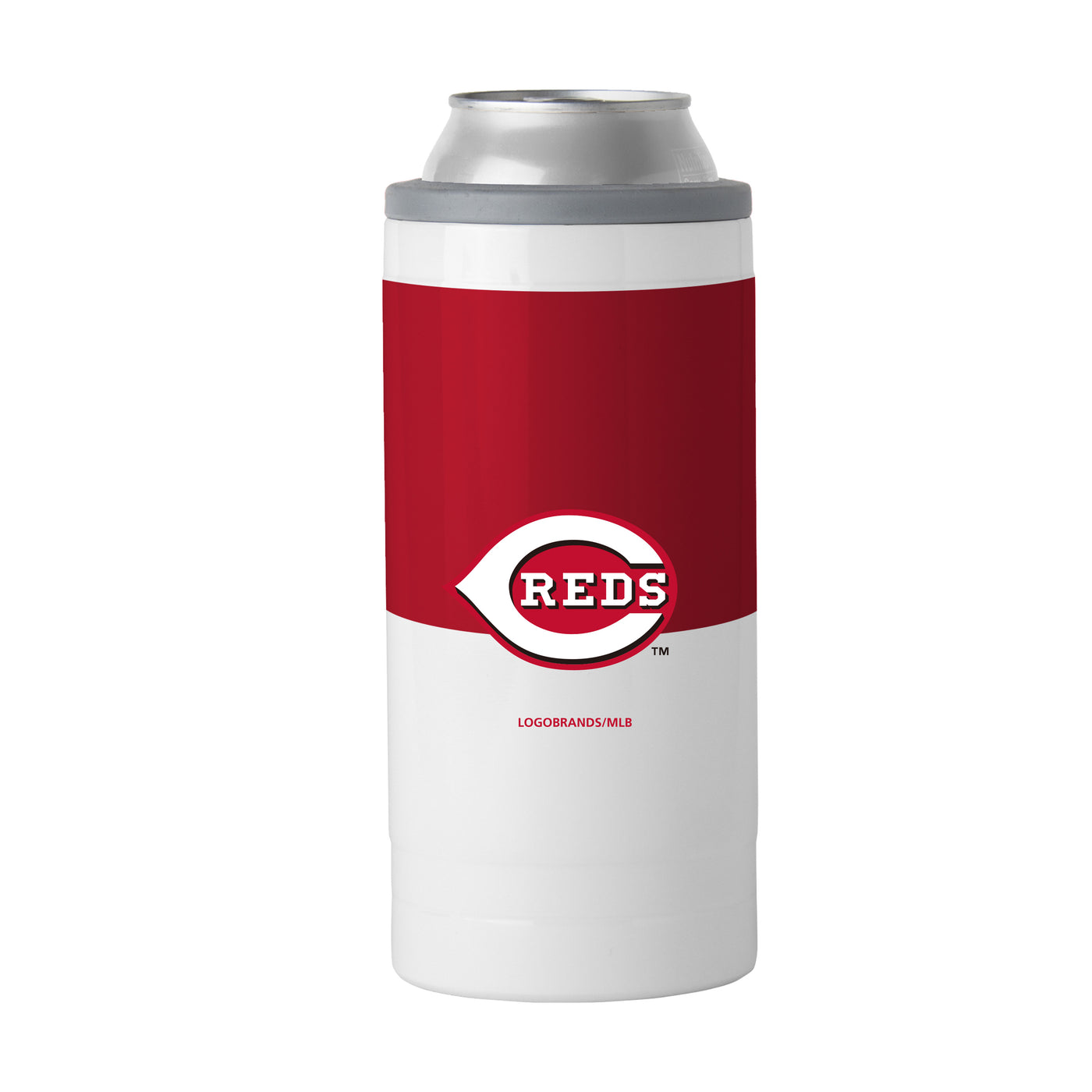Cincinnati Reds Slim Colorblock Can Coolie - Logo Brands