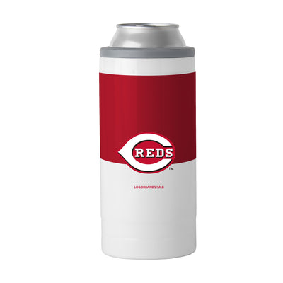 Cincinnati Reds Slim Colorblock Can Coolie - Logo Brands
