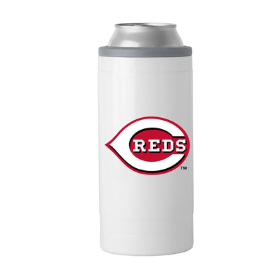 Cincinnati Reds Letterman 12 oz Slim Can Coolie