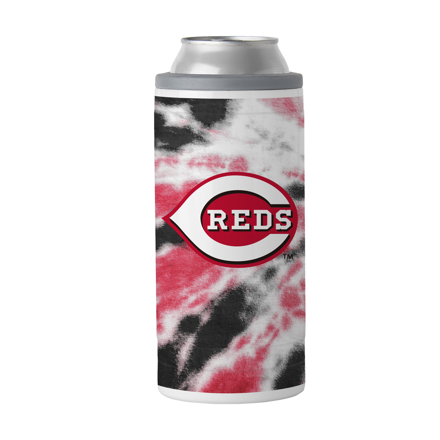 Cincinnati Reds 12oz Tie Dye Slim Can Coolie