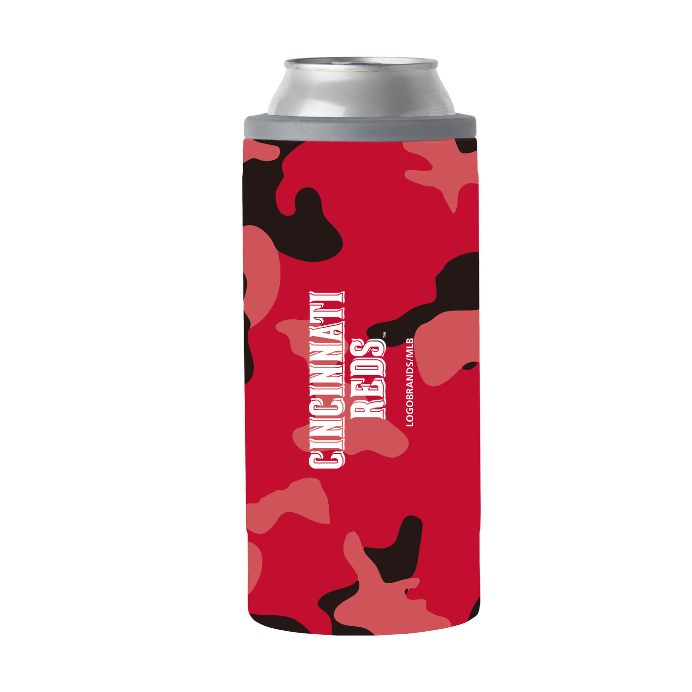 Cincinnati Reds 12oz Camo Slim Can Coolie