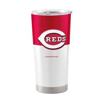 Cincinnati Reds 20oz Colorblock Stainless Tumbler - Logo Brands