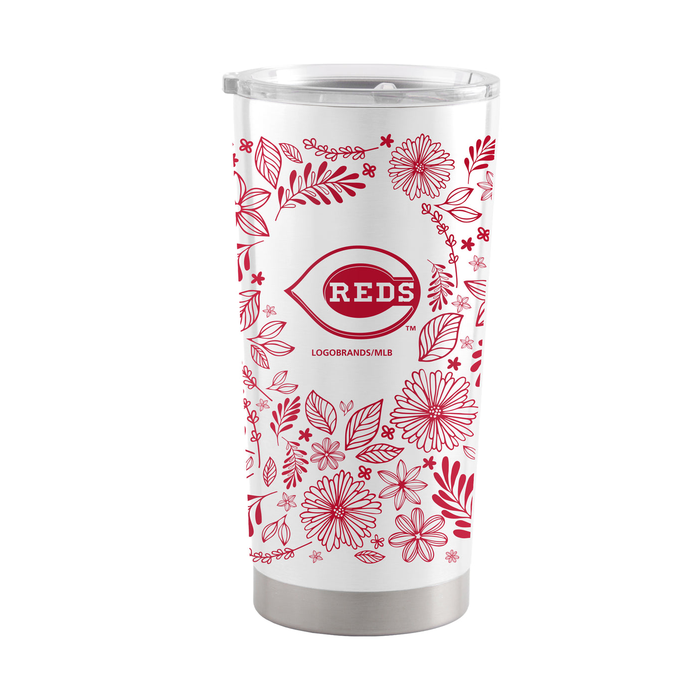 Cincinnati Reds 20oz Botanical Stainless Steel Tumbler