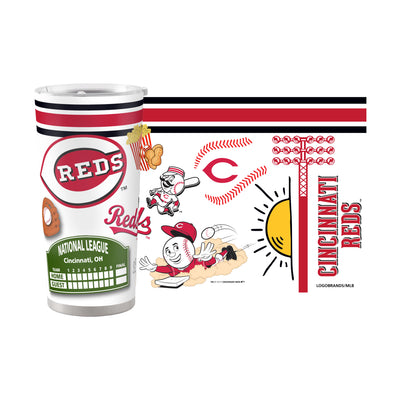 Cincinnati Reds 20oz Native Stainless Steel Tumbler - Logo Brands